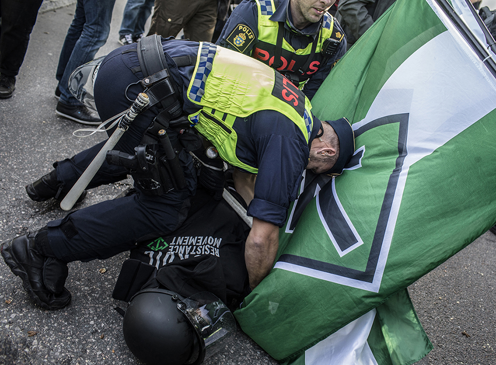 Neo-NazidemonstrationinGothenburgSweden-12